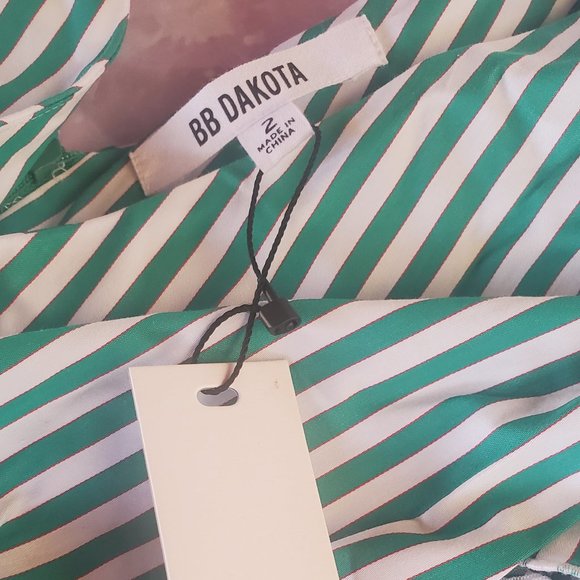 B.B Dakota Green Dress - Picture 9 of 11